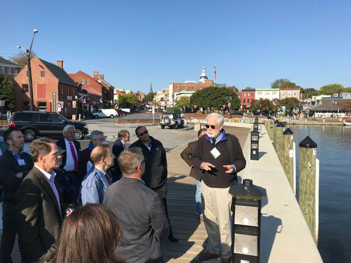 Urban Land Institute panel touring Annapolis, October 2019.