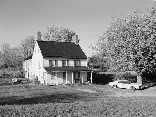 Vintage image of the Newcomer House, no date. Photo from Library of Congress.