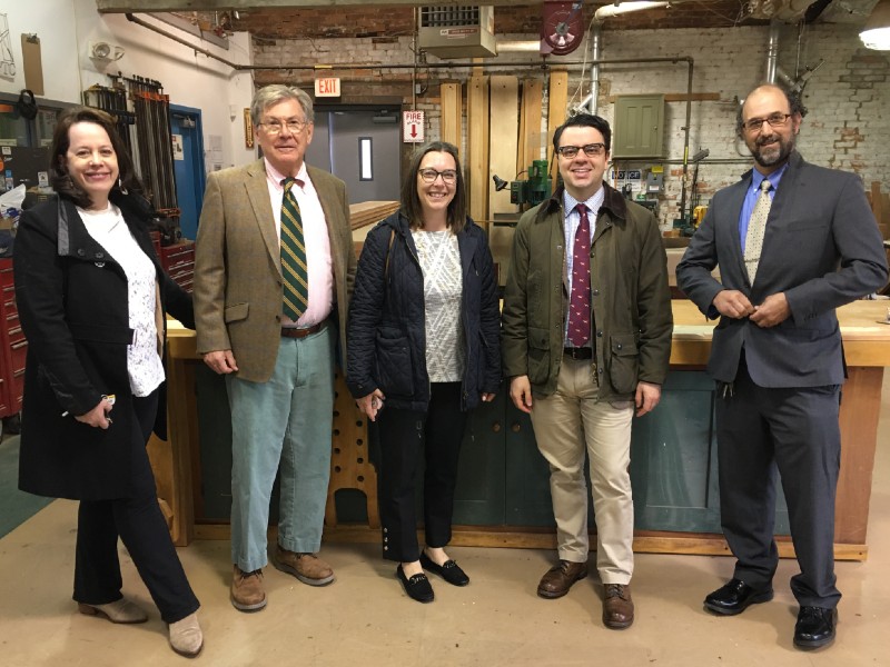 Chairman Aimee Jorjani, center, at the Historic Preservation Training Center, October 2019.