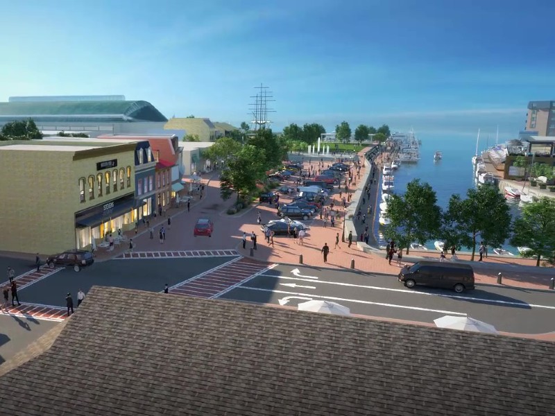 Screenshot of City Dock reimagined animation. Courtesy of Historic Annapolis, Inc.