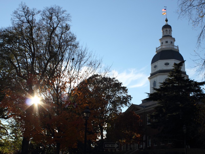 Maryland Statehouse in Annapolis, 2010. Photo from Donna Pool on Flickr.