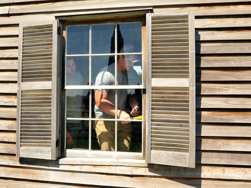 Historic Preservation Training Center apprentices at Manassas National Battlefield Park.