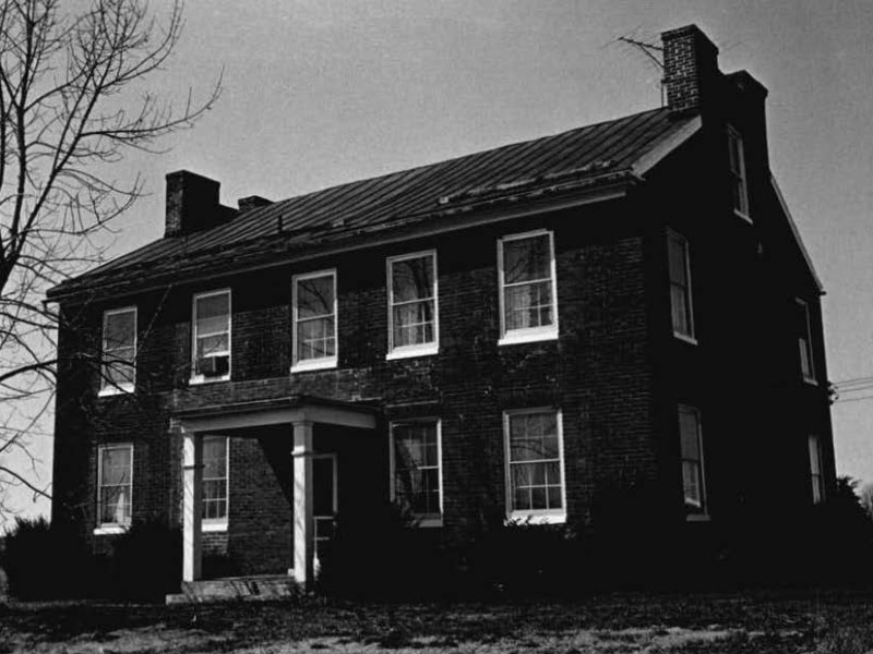 The historic Stouffer-Roney Farm in Hagerstown, Maryland is slated for demolition. Photo from Maryland HIstorical Trust, ca. 1970.