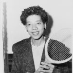 Black and White Photograph of Althea Gibson