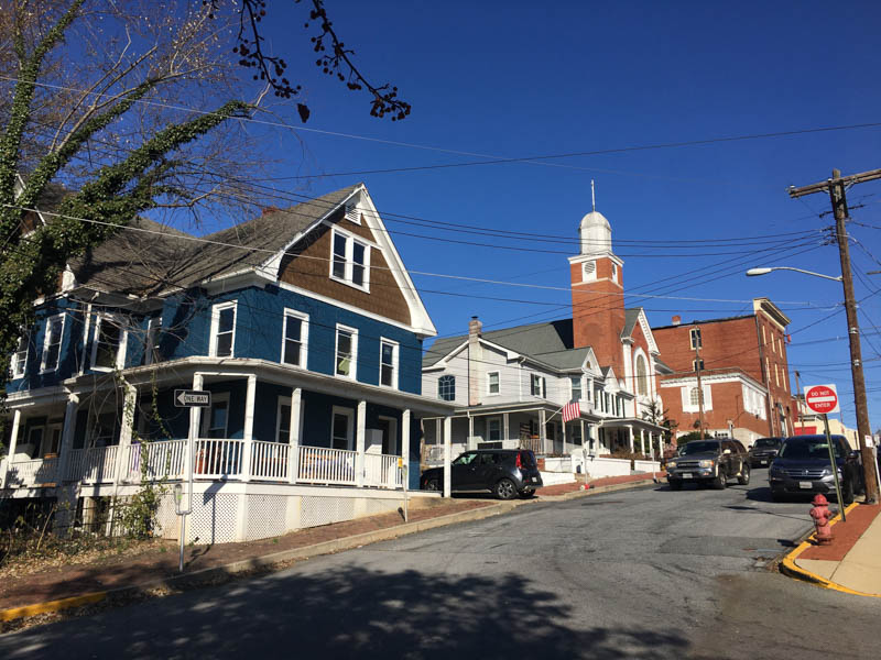 View of Brunswick, Maryland, November 2019.