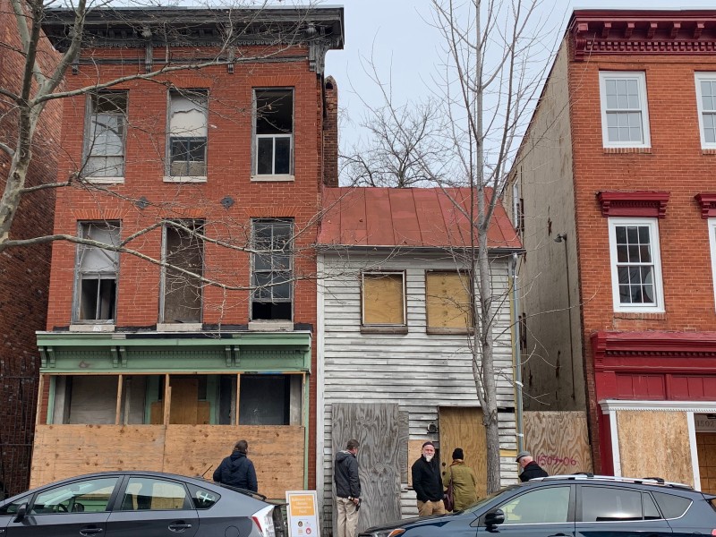 Malachi Mills in Southwest Baltimore, recently stabilized, February 2020.