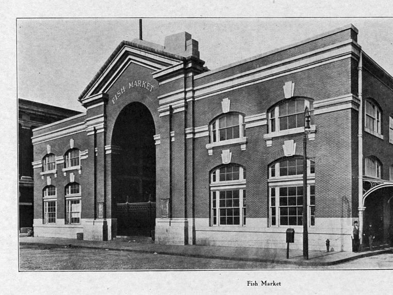 Baltimore fish market, 1907. Photo from Library of Congress.