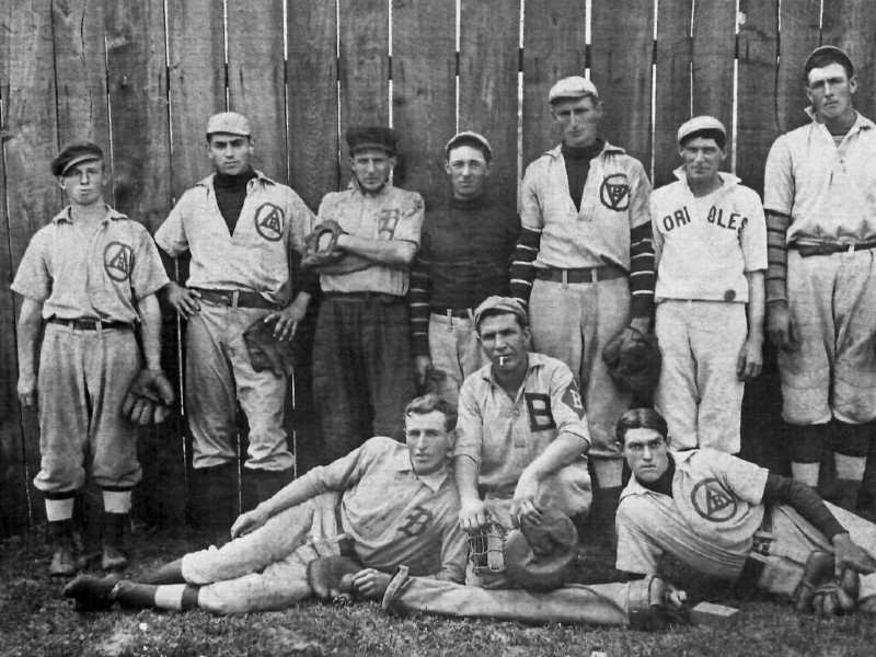 Brunswick, Maryland's baseball team, 1892. Photo from Brunswick Heritage Museum.