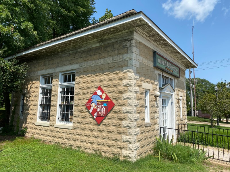 Odenton Heritage Society mini-museum and cafe at the Odenton MARC stop, August 2020.