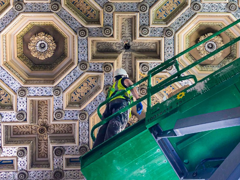 Photograph Image of ceiling in Enoch Pratt Free Library Central Branch in Baltimore City