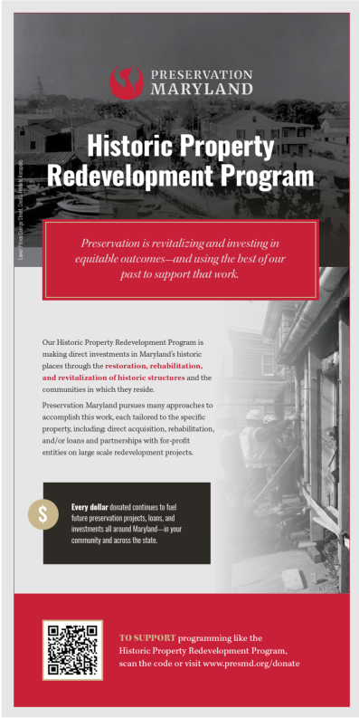 Historic Property Redevelopment Program Brochure