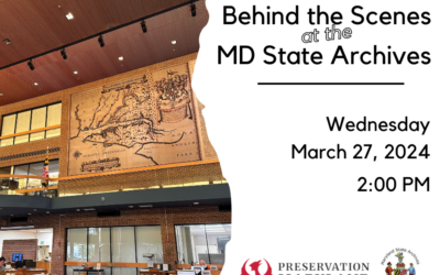 Behind the Scenes at the Maryland State Archives