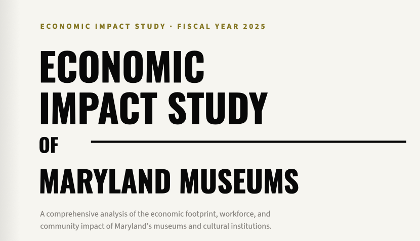 Heritage Fund Project Releases Md. Museum Economic Impact Study